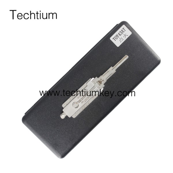 TOY43AT Ignition Original Lishi lock 2 in 1 decoder for cars using #2 blade (Toyota  Camry,Reiz,Corolla)
